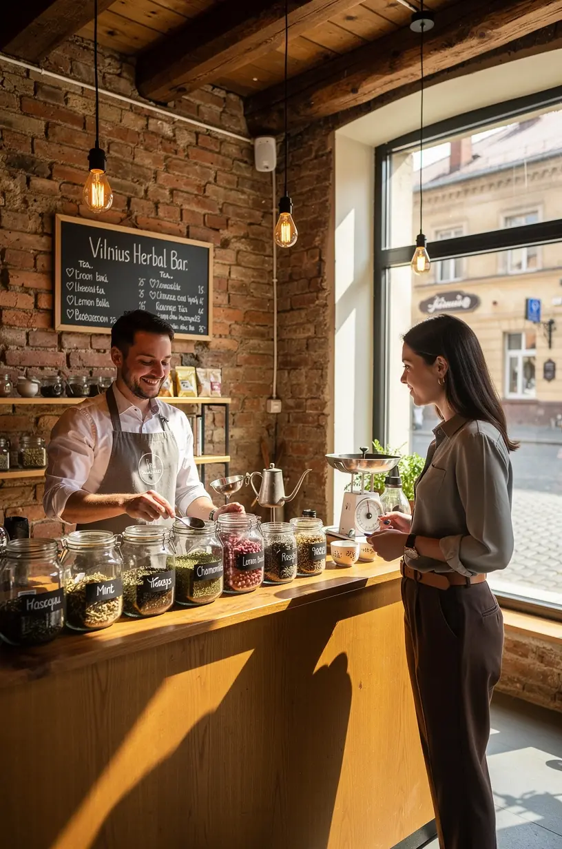 Minimalistinis stalas su arbatos rinkiniu ir dienoraščiu meditacinei pertraukai.